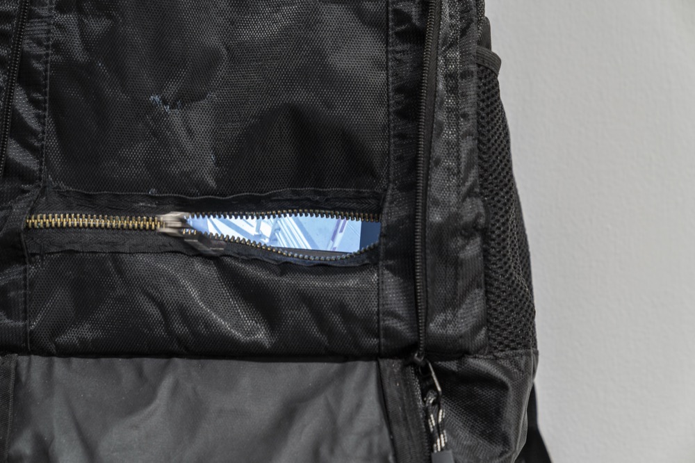 The zipper, nearly closed